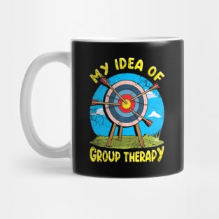 Archery My Idea Of Group Therapy Mug